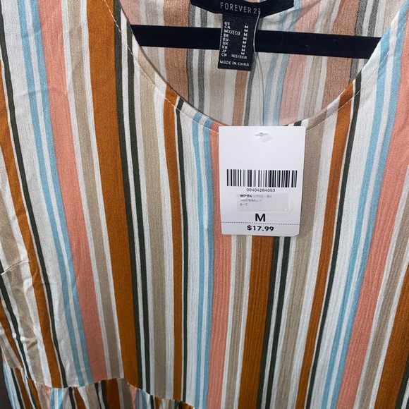 forever 21 striped dress size medium new with tags - Picture 5 of 7